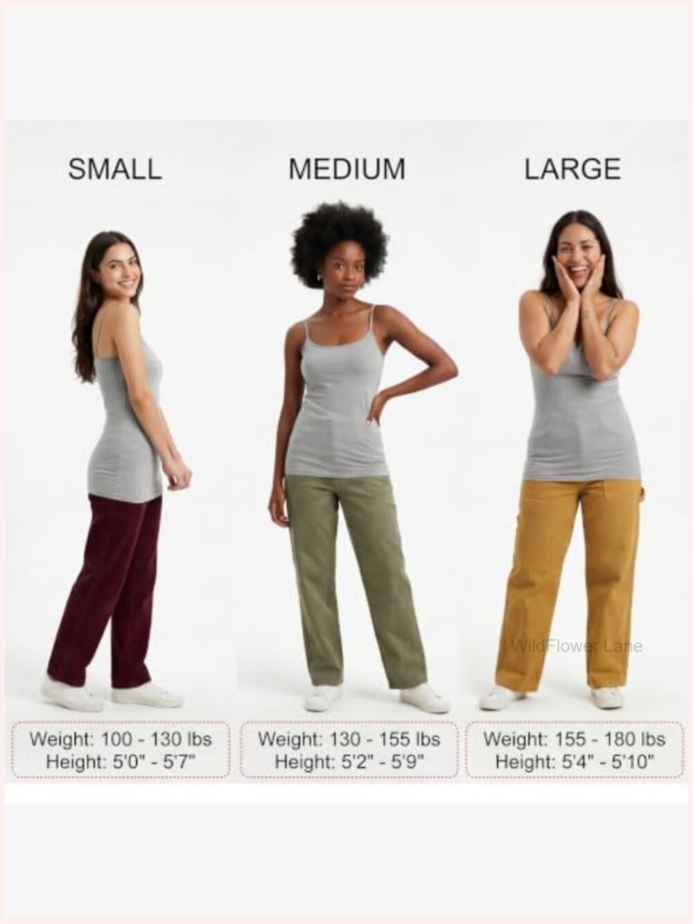 Wireless Built-in Bra Cami, Tank Top, 4-Pack, Cotton Spandex - Picture 5 of 7